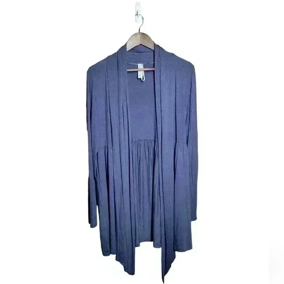Kische blue open cardigan sweater - Picture 1 of 5